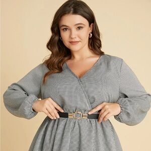 COPY - Twist Design Metal Buckle Elastic Belt